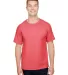 A4 Apparel N3381 Adult  Topflight Heather Performa in Scarlet front view