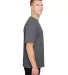 A4 Apparel N3381 Adult  Topflight Heather Performa in Charcoal heather side view