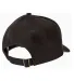 BX004 Big Accessories 6-Panel Twill Sandwich Baseb in Black/ white back view