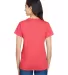 A4 Apparel NW3381 Ladies' Topflight Heather V-Neck in Scarlet back view