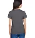 A4 Apparel NW3381 Ladies' Topflight Heather V-Neck in Charcoal heather back view