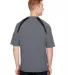 A4 Apparel N3001 Men's Spartan Short Sleeve Color  in Graphite/ black back view