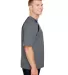 A4 Apparel N3001 Men's Spartan Short Sleeve Color  in Graphite/ black side view