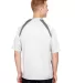 A4 Apparel N3001 Men's Spartan Short Sleeve Color  in White/ graphite back view