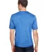 A4 Apparel N3010 Men's Tonal Space-Dye T-Shirt in Light blue back view