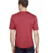 A4 Apparel N3010 Men's Tonal Space-Dye T-Shirt in Red back view