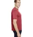 A4 Apparel N3010 Men's Tonal Space-Dye T-Shirt in Red side view