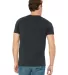 BELLA+CANVAS 3413 Unisex Howard Tri-blend T-shirt in Char blk triblnd back view