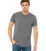 BELLA+CANVAS 3413 Unisex Howard Tri-blend T-shirt in Grey triblend front view
