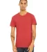 BELLA+CANVAS 3413 Unisex Howard Tri-blend T-shirt in Red triblend front view