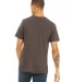 BELLA+CANVAS 3413 Unisex Howard Tri-blend T-shirt in Brown triblend back view