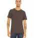 BELLA+CANVAS 3413 Unisex Howard Tri-blend T-shirt in Brown triblend front view