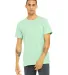 BELLA+CANVAS 3413 Unisex Howard Tri-blend T-shirt in Mint triblend front view