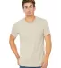 BELLA+CANVAS 3413 Unisex Howard Tri-blend T-shirt in Tan triblend front view