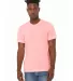 BELLA+CANVAS 3413 Unisex Howard Tri-blend T-shirt in Pink triblend front view