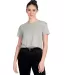 Next Level Apparel 5080 Festival Women's Cali Crop in Heather gray front view