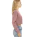 Bella + Canvas 7503 Women's Cropped Crew Fleece in Mauve side view