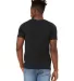 Bella + Canvas 3301 Unisex Sueded Tee in Black heather back view