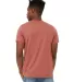 Bella + Canvas 3301 Unisex Sueded Tee in Heather clay back view