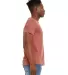 Bella + Canvas 3301 Unisex Sueded Tee in Heather clay side view