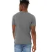 Bella + Canvas 3301 Unisex Sueded Tee in Deep heather back view