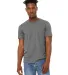 Bella + Canvas 3301 Unisex Sueded Tee in Deep heather front view