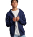 Russel Athletic 697HBM Dri Power® Hooded Full-Zip in Navy front view