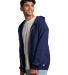 Russel Athletic 697HBM Dri Power® Hooded Full-Zip in Navy side view