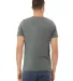 Bella + Canvas 3001CVC Unisex Short Sleeve Heather in Deep heather back view