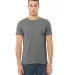 Bella + Canvas 3001CVC Unisex Short Sleeve Heather in Deep heather front view