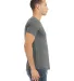 Bella + Canvas 3001CVC Unisex Short Sleeve Heather in Deep heather side view