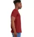 Bella + Canvas 3001CVC Unisex Short Sleeve Heather in Hthr canvas red side view