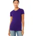 BELLA 6004 Womens Favorite T-Shirt in Team purple front view