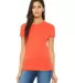 BELLA 6004 Womens Favorite T-Shirt in Coral front view