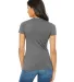 BELLA 6004 Womens Favorite T-Shirt in Deep heather back view