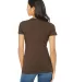 BELLA 6004 Womens Favorite T-Shirt in Heather brown back view