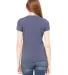 BELLA 6004 Womens Favorite T-Shirt in Heather navy back view