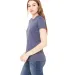 BELLA 6004 Womens Favorite T-Shirt in Heather navy side view