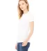BELLA 6004 Womens Favorite T-Shirt in Solid wht blend side view