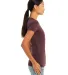 BELLA 6004 Womens Favorite T-Shirt in Heather maroon side view
