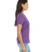 BELLA 6405 Ladies Relaxed V-Neck T-shirt in Purple triblend side view