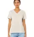 BELLA 6405 Ladies Relaxed V-Neck T-shirt in Oatmeal triblend front view