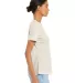 BELLA 6405 Ladies Relaxed V-Neck T-shirt in Oatmeal triblend side view