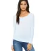 BELLA 8850 Womens Long Sleeve Dolman Top in Blue marble front view