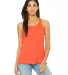 BELLA 8800 Womens Racerback Tank Top in Coral front view