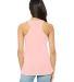 BELLA 8800 Womens Racerback Tank Top in Soft pink back view