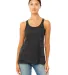BELLA 8800 Womens Racerback Tank Top in Black marble front view