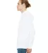 BELLA+CANVAS 3512 Unisex Jersey Hooded T-Shirt in White side view
