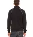 Canvas 3710 Mens Piped Track Jacket BLACK/ WHITE back view