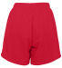960 Ladies Wicking Mesh Short  in Red back view